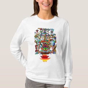 T-shirt Pacal et les mains maya (Femme de luxe)