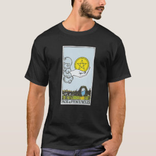T-shirt Pace Pentacles Carte Tarot Croyances Occultes Divi