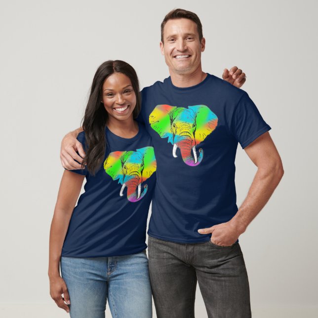 T-shirt Pachyderm coloré (Unisexe)