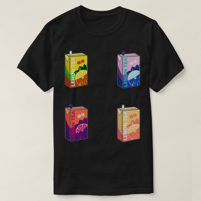 T-shirt Pack de thé au citron Cute Vita (Design devant)
