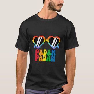 T-shirt Padam Padam - Lgbtq+ Pride Mois - Verres Arc-en-ci