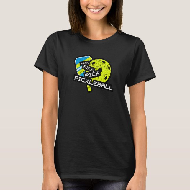 T-shirt Paddle Ball Sporty Pick Pickleball Sports Joueur M (Devant)
