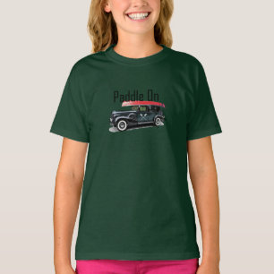 T-shirt Paddle On Classic Car Design - T-Shir De Base Pour