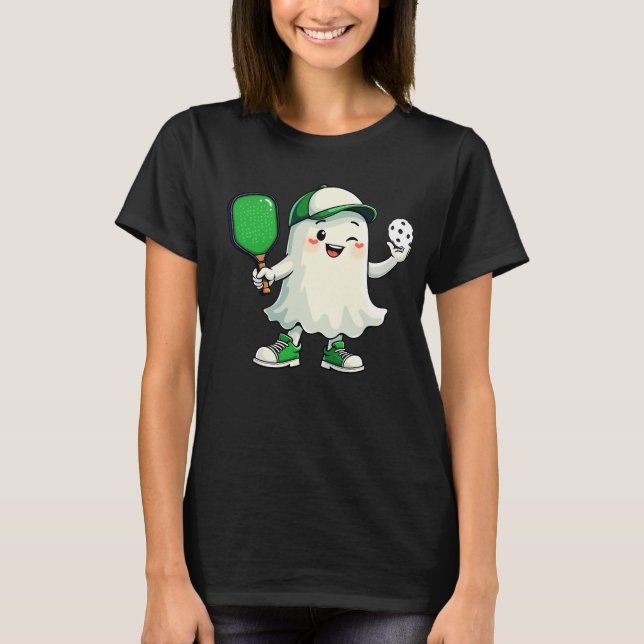 T-shirt Paddle Pickleball Pickleball Halloween Pickleball (Devant)