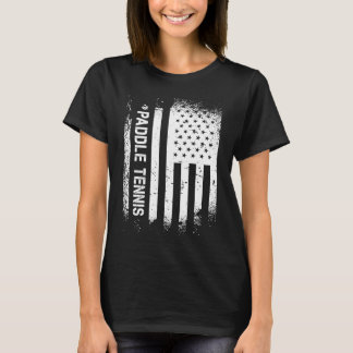 T-shirt Paddle Tennis American Flag