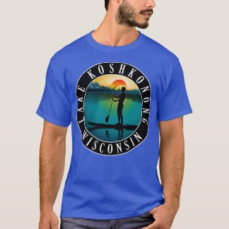 T-shirt Paddleboard du lac Koshkonong Wisconsin