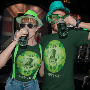 T-shirt Paddy Chat Shamrock St Patrick's Chat Monogrammed