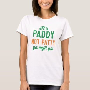 T-shirt Paddy pas Patty St. Patrick's Day chemise