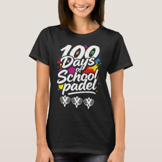 T-shirt padel 100 Days Of School teacher lover Sport Cute