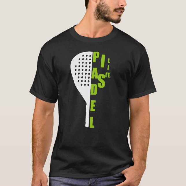 T-shirt Padel cite et dit présent pour Padel Lovers  (Devant)