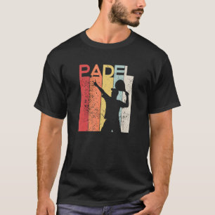 T-shirt Padel Man Padel Racquet Retro