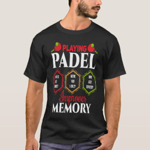 T-shirt Padel Padel améliore le lecteur de carte mémoire