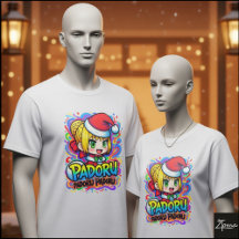 Padoru Chibi Santa Anime Paint Splatter