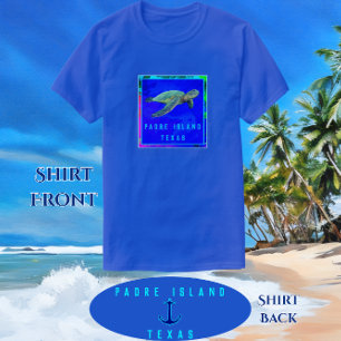 T-shirt Padre Island TX Ocean Blue Sea Turtle