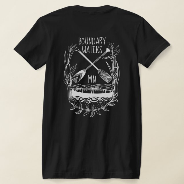 T-shirt Pagaie Dur. Eaux limites (Couchage Retour)