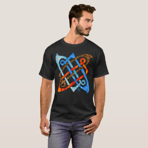 T-shirt Pagan Celte noeud Terre Air Fire Éléments d'eau