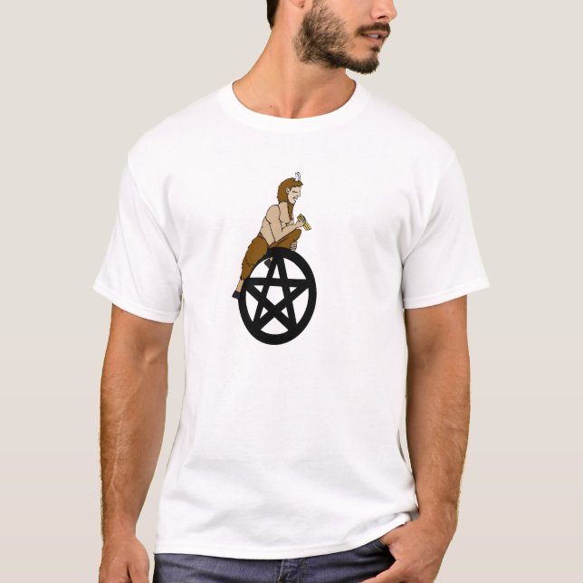 T-shirt Pagan God Pan avec Chemise Pentacle (Devant)