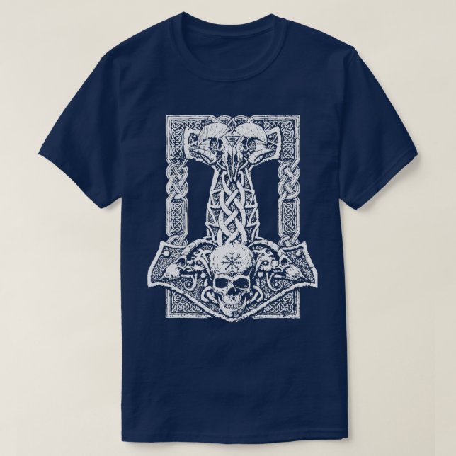 T-shirt Pagan Witchy Asatru Viking Ax (Design devant)