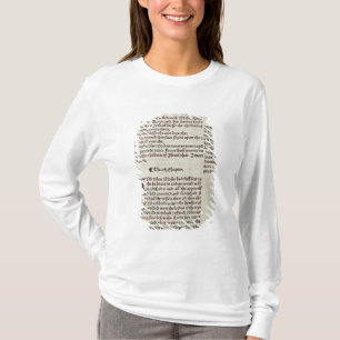 T-shirt Page des textes de vieux testament