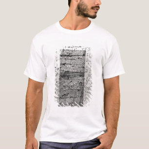 T-shirt Page d'un des travaux du Balzac
