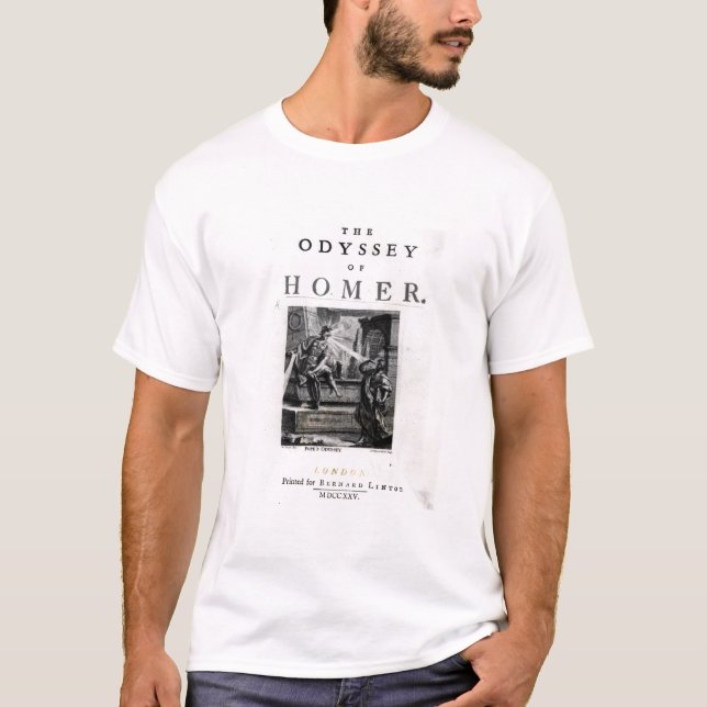 T-shirt Page titre pour "l'odyssée" par Homer (Devant)