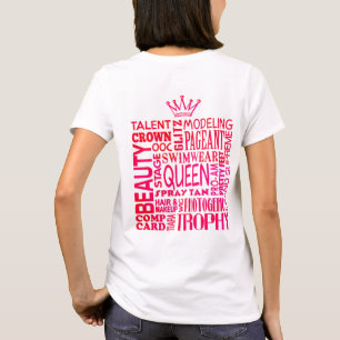 T-shirt Pageant Mom - Pink Beauty Pageant Mots
