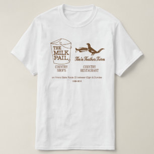 T-shirt Pail de lait - Fin'n Feather Farm, Dundee, Illinoi