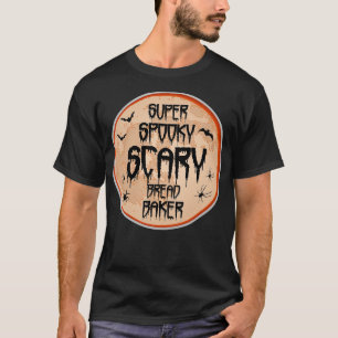 T-shirt Pain Baker Halloween Scary Humour Éffrayant chauve