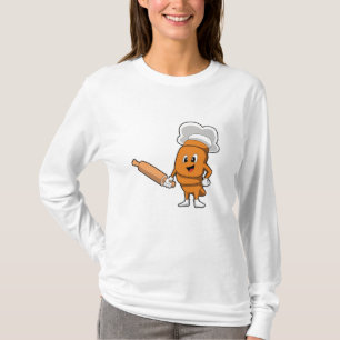 T-shirt Pain comme cuisson avec broche à rouleaux