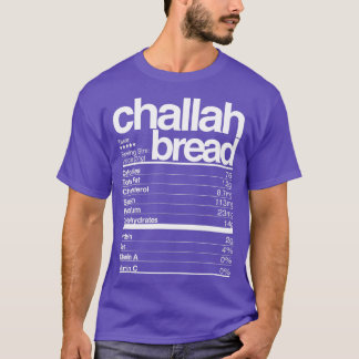 T-shirt Pain de Challah Faits nutritionnels Juifs Hanoukka