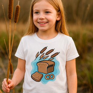 T-shirt Pain de grain entier rustique Alimentation agricol