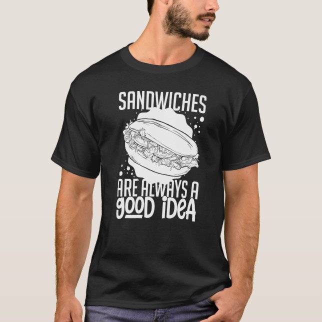 T-shirt Pain de sandwich Lunch Nourriture Machine grille-p (Devant)