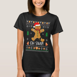 T-shirt Pain d'épice moche Cookie X Mas Oh Snap Christy