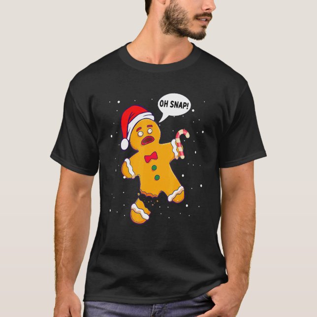 T-shirt Pain d'épices Homme Oh Snap Noël Famille Baking Co (Devant)