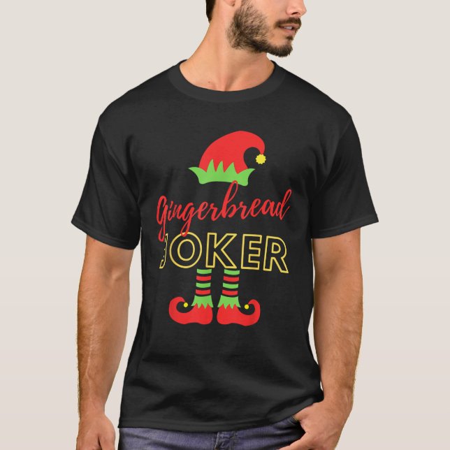 T-shirt Pain d'épices Joker Elf Noël Père Noël Elves Xmas  (Devant)