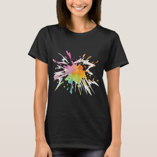 T-shirt Paint arc-en-ciel vibré