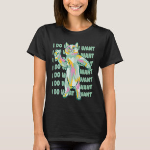 T-shirt Paint Splatter Dancing Chat Graphique