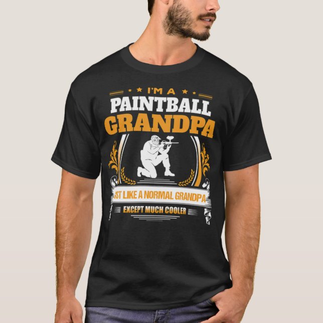 T-shirt Paintball Grandpa Cadeaux cool (Devant)