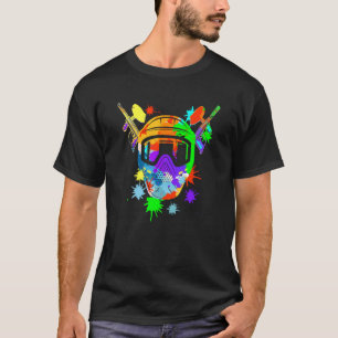 T-shirt Paintball Masque Paintball Jeu Air Gun Paintballer