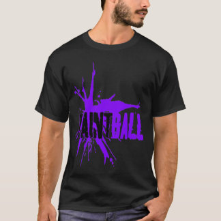 T-shirt Paintball néon violet noir