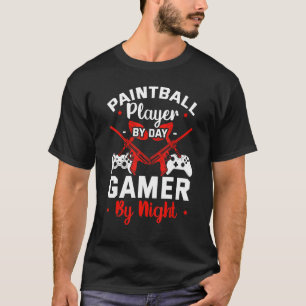 T-shirt Paintball Paintballer Video Gamer Tir Équipe Sp