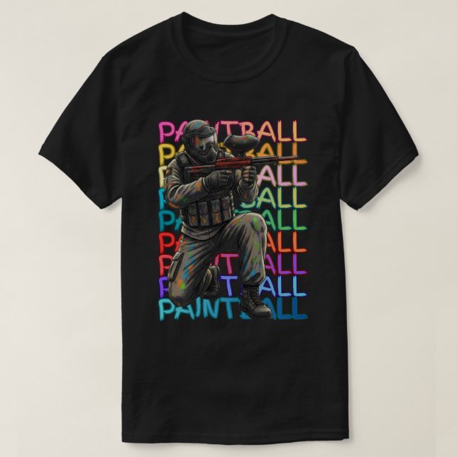 T-shirt Paintball Player (Design devant)