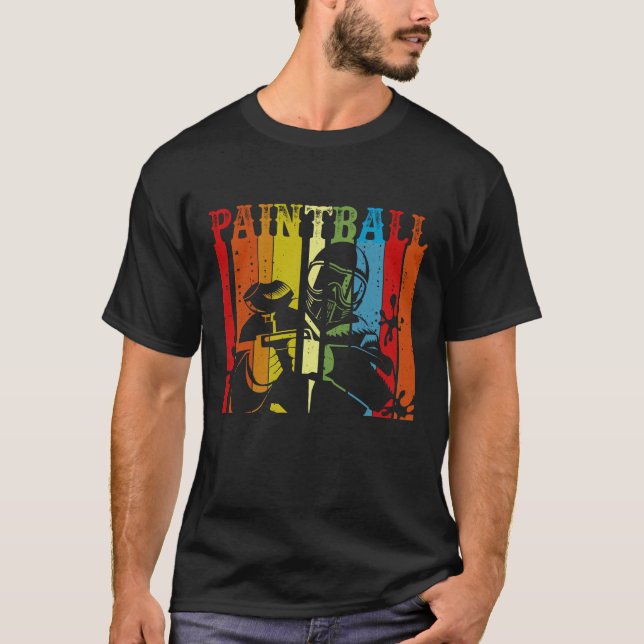 T-shirt Paintball Retro Perdu (Devant)