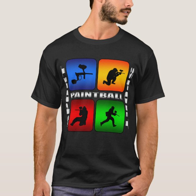 T-shirt Paintball spectaculaire (Devant)