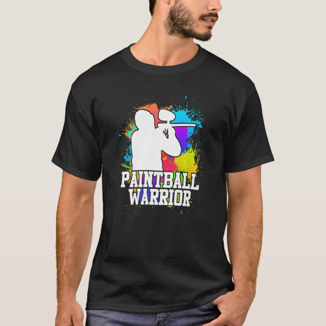 T-shirt Paintball Warrier Paintballer (Devant)