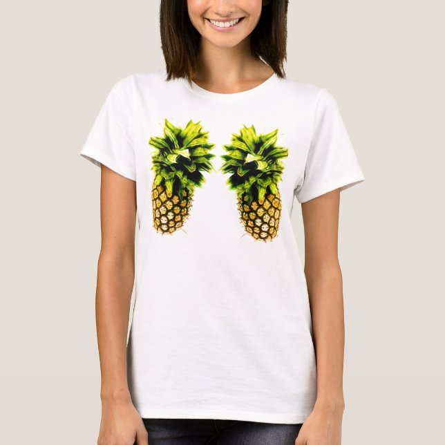 T-shirt Paire d'ananas Perky (Devant)