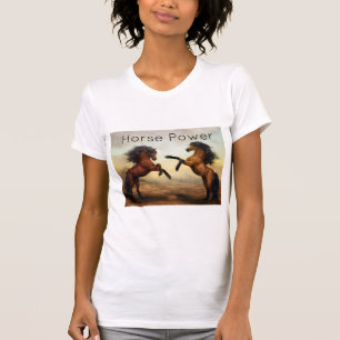 T-shirt paire de chevaux sauvages