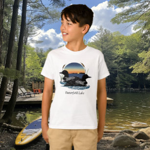 T-shirt Paire de Loon du lac Butterfield