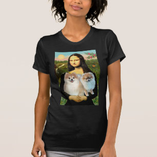 T-shirt Paire de Pomeranians 3 - Mona Lisa