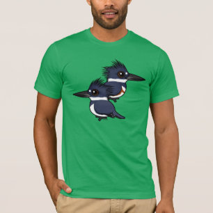T-shirt Paires de martin-pêcheur ceinturé